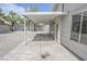 Covered patio area, perfect for outdoor entertaining, with a view of the low-maintenance gravel backyard at 4269 Roanridge Ave, Las Vegas, NV 89120