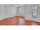 Bright living room with hardwood floors, ceiling fan and private exterior access at 4400 S Jones Blvd # 1125, Las Vegas, NV 89103