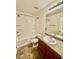 A full bathroom with a shower-tub combo and granite countertops at 12021 Spice Tree St, Las Vegas, NV 89183