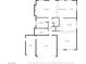 Main level floorplan with a living room, dining area, kitchen, Gathering room, bedroom, and garage at 2204 Ambermill Ct, Henderson, NV 89052