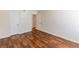 Bedroom featuring hard wood flooring and white walls at 2451 N Rainbow Blvd # 1116, Las Vegas, NV 89108