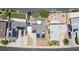 An overhead shot showcasing a home with modern solar panels, a carport, and desert landscaping at 6236 Foothill Blvd, Las Vegas, NV 89118