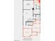 Detailed floor plan showcasing the layout of the second floor with primary bedroom and additional bedrooms at 6604 Bowery St, Las Vegas, NV 89148