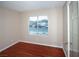 Bedroom with wood floors and window at 860 Bergamont Dr, Henderson, NV 89002