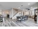 Spacious living room with contemporary decor, a ceiling fan, and natural light at 108 Parker Ranch Dr, Henderson, NV 89012