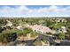 Community aerial view showcases a golf course, swimming pool, and well-maintained landscaping at 4908 Winterset Dr, Las Vegas, NV 89130