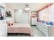 Bright ' bedroom with pink accents, plush toys, and ample storage provides a cheerful and organized space at 2093 Seahurst Dr, Las Vegas, NV 89142