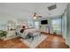 Bright and spacious main bedroom with a king-sized bed, stylish decor, and natural light at 5716 Breckenridge St, North Las Vegas, NV 89081