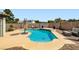 Inviting backyard pool with ample seating, perfect for relaxation and outdoor enjoyment at 7404 Wittig Ave, Las Vegas, NV 89131