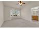 Spacious bedroom with vaulted ceilings and a bay window at 8620 Prairie Hill Dr, Las Vegas, NV 89134