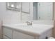 Bathroom featuring a white sink, vanity, and a large mirror at 1598 Cowboy Chaps Pl, Henderson, NV 89002