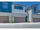 Modern townhome featuring a two-car garage and contemporary design at 2523 Campaldo St, Henderson, NV 89044