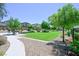 Serene community park with mature trees, green spaces, and walking paths at 949 Bayberry Ridge St, Henderson, NV 89052