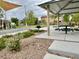 Community park featuring shaded picnic area with grill and playground in the background at 4117 Midnight Crest Ave, North Las Vegas, NV 89031