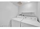 Laundry room features standard washer and dryer at 5576 W Rochelle Ave # 9C, Las Vegas, NV 89103