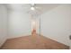 Neutral bedroom with a closet and doorways leading to other areas of the home at 1161 Gecko Rd, Henderson, NV 89002