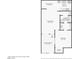 Floor plan showcasing the layout of the living room, kitchen, bathroom, and bedroom at 3008 Saint George St # F, North Las Vegas, NV 89030