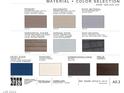 Image showing home exterior material and color options, including siding, roofing, and door selections at 671 Agate Bridge St, Las Vegas, NV 89138