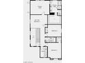 Second floor plan with primary suite, bedrooms, and laundry area at 106 Via Franello, Henderson, NV 89011