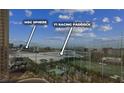 Expansive city view featuring the MSG Sphere and the F1 Racing Paddock at 135 E Harmon Ave # 1020, Las Vegas, NV 89109