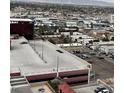 Aerial view showcasing a parking structure and surrounding urban landscape at 200 W Sahara Ave # 1609, Las Vegas, NV 89102