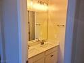 Double vanity bathroom with updated fixtures at 4761 E Sandalwood Dr, Pahrump, NV 89061