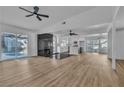 Bright and airy living room featuring modern finishes, wood flooring, and a fireplace at 2606 Vegas Valley Dr, Las Vegas, NV 89121