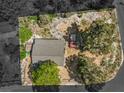 Aerial view showing house, yard, and surrounding trees at 3968 Mont Blanc Way, Las Vegas, NV 89124