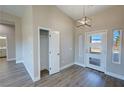 Front entry with coat closet and hardwood floors at 2750 Zephyr Ave, Pahrump, NV 89048