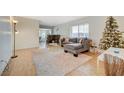 Cozy living room with modern decor, an elegant area rug and a comfortable gray sectional sofa at 1420 Vegas Valley Dr # 18, Las Vegas, NV 89169