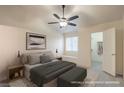 Virtually staged bedroom with large closet and window at 2725 S Nellis Blvd # 2096, Las Vegas, NV 89121