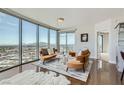 Relaxing living area showcasing city views and comfortable furniture at 322 Karen Ave # 2007, Las Vegas, NV 89109