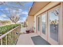 Private patio with double doors leading to the interior at 3719 Colonial Dr, Las Vegas, NV 89121