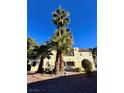 Two-story condo building with palm trees and desert landscaping on a sunny day at 6137 W Oakey Blvd # A, Las Vegas, NV 89146