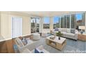 Bright living room with large windows and city views at 222 Karen Ave # 1702, Las Vegas, NV 89109