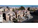 Aerial view of a suburban neighborhood with multiple houses at 6074 Lazarro Ct, Las Vegas, NV 89139