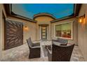 Private courtyard with seating area; perfect for relaxing at 116 Stone Mesa Ct, Henderson, NV 89011