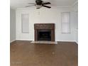 Living room with fireplace and tile flooring at 2112 Venus Ave # A, North Las Vegas, NV 89030
