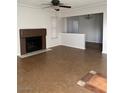 Living room with fireplace and tile flooring at 2112 Venus Ave # A, North Las Vegas, NV 89030