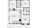 Second floor plan showing bedrooms, loft and two bathrooms at 79 Tardando Ave, Henderson, NV 89015