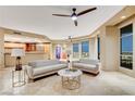 Open living area with hardwood floors and city views at 9101 Alta Dr # 502, Las Vegas, NV 89145