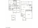Detailed floor plan showcasing the layout of this home's bedrooms, bathrooms, and main living areas at 181 Elexese Ct, Las Vegas, NV 89183