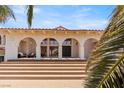 Elegant entryway featuring arched doorways and a spacious porch at 672 Los Feliz St, Las Vegas, NV 89110
