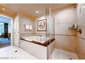 Spa-like bathroom featuring a soaking tub and walk-in shower at , Las Vegas, NV 89109