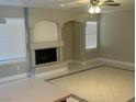 Living room with fireplace and tiled floors at 1628 Rio Bravo Dr, North Las Vegas, NV 89031