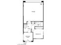 Floor plan showcasing a garage, bedrooms, and a bathroom at 4761 Parkarbor Ave, Las Vegas, NV 89141