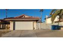 View of a two-car garage with a gated entry at , Las Vegas, NV 89103