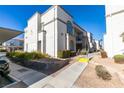 Building exterior showcasing architectural details and landscaping at 3150 Soft Breezes Dr # 2030, Las Vegas, NV 89128