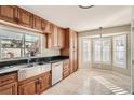 Spacious kitchen with stainless steel appliances and granite countertops at 503 Lariat Ln, Henderson, NV 89014