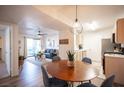 Bright dining area with round table and four chairs at 950 Seven Hills Dr # 2017, Henderson, NV 89052